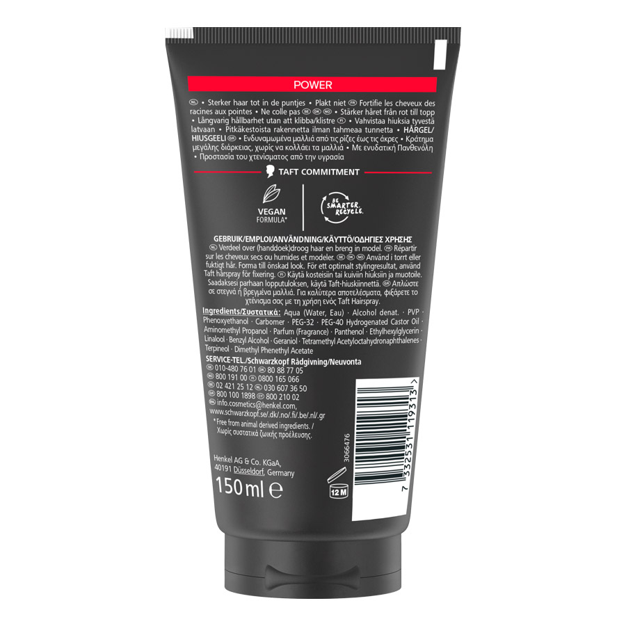 Schwarzkopf Taft Gel Power 150ml.