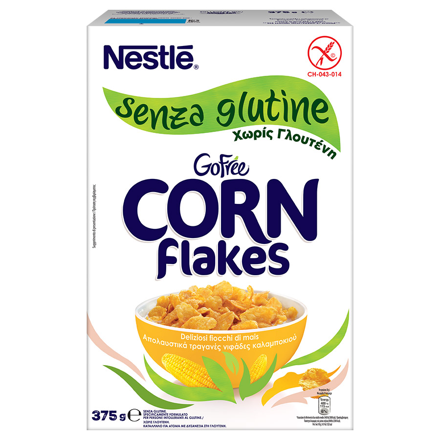 Nestle Go Free Corn Flakes Δημητριακά Χωρίς Γλουτένη 375γρ.