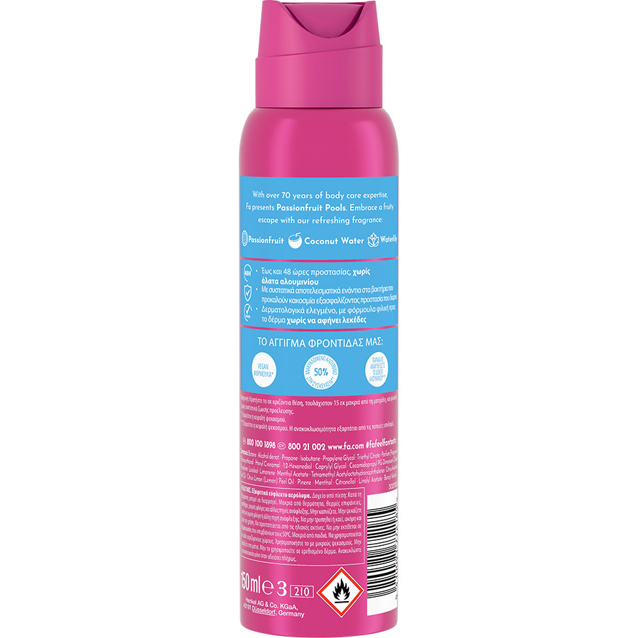 Fa Αποσμητικό Σπρέι Passion Fruit 150ml.