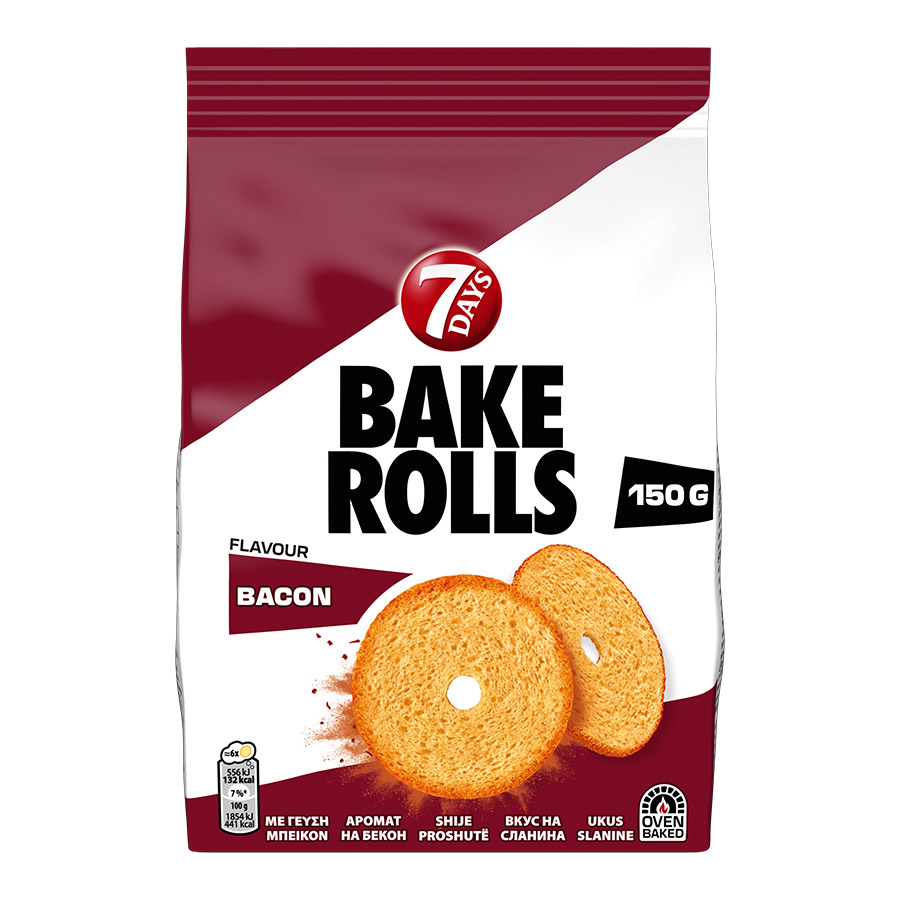 7Days Bake Rolls Μπέικον 150γρ.