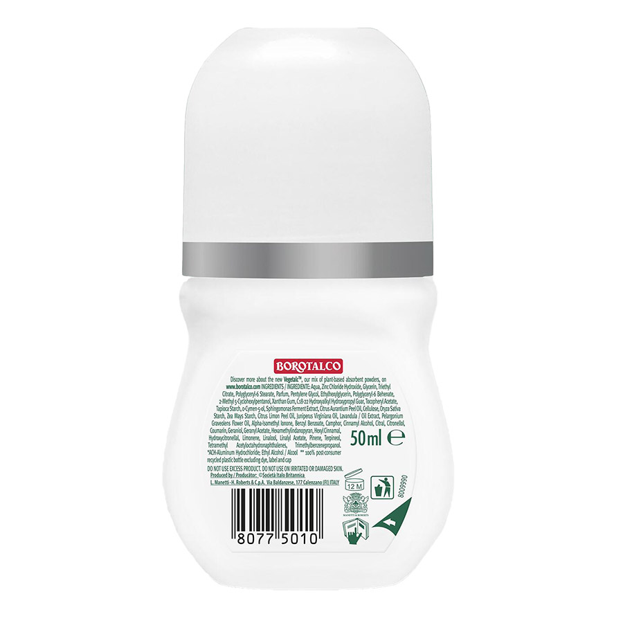 Borotalco Αποσμητικό Roll-On Pure Clean 50ml.
