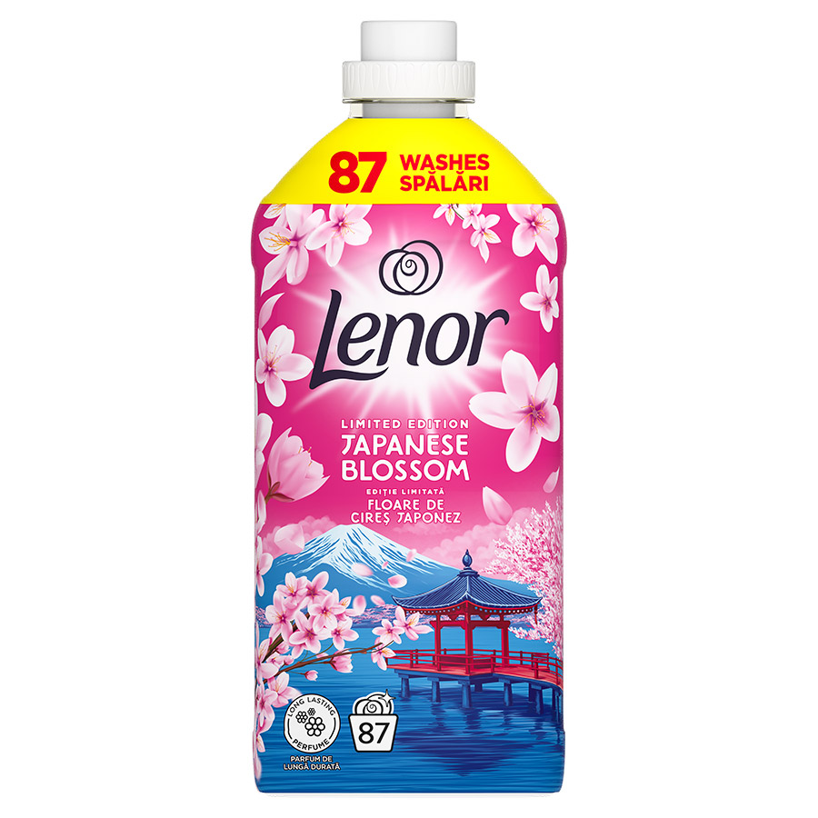 Lenor Συμπυκνωμένο Μαλακτικό Ρούχων Άνθη Ιαπωνίας 87mez. 1,827lt.