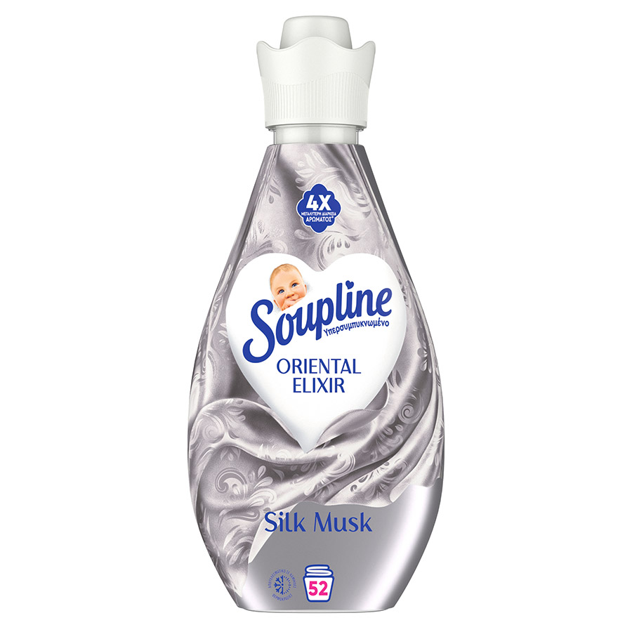 Soupline Elixir Oriental Συμπυκνωμένο Μαλακτικό Ρούχων Silk Musk 52mez. 730ml.