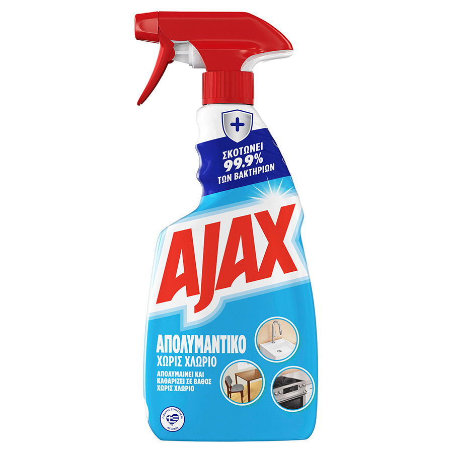 Ajax Καθαριστικό Επιφανειών Χωρίς Χλώριο 500ml.