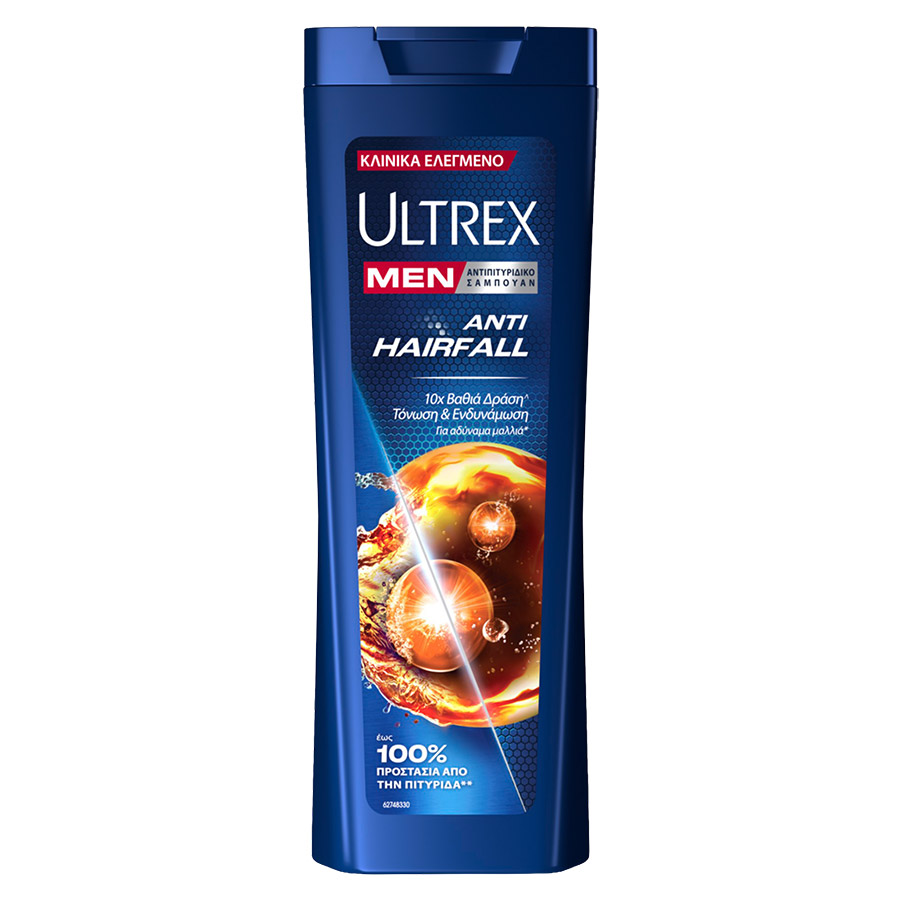 Ultrex Men Σαμπουάν Anti Hair Fall Για Αδύναμα Μαλλιά 360ml.