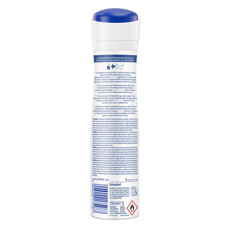 Nivea Derma Control Αποσμητικό Σπρέι Restore Woman 150ml.