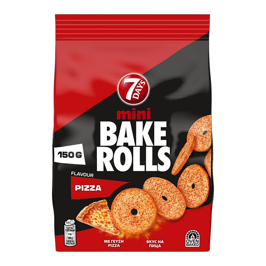 7Days Bake Rolls Μίνι Pizza 150γρ.