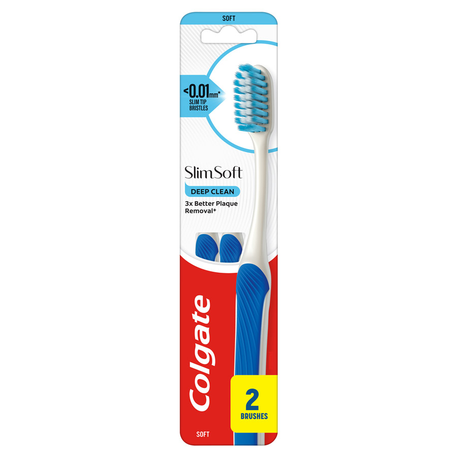 Colgate Οδοντόβουρτσα Slim Soft Ultra Compact Head 2τεμ.