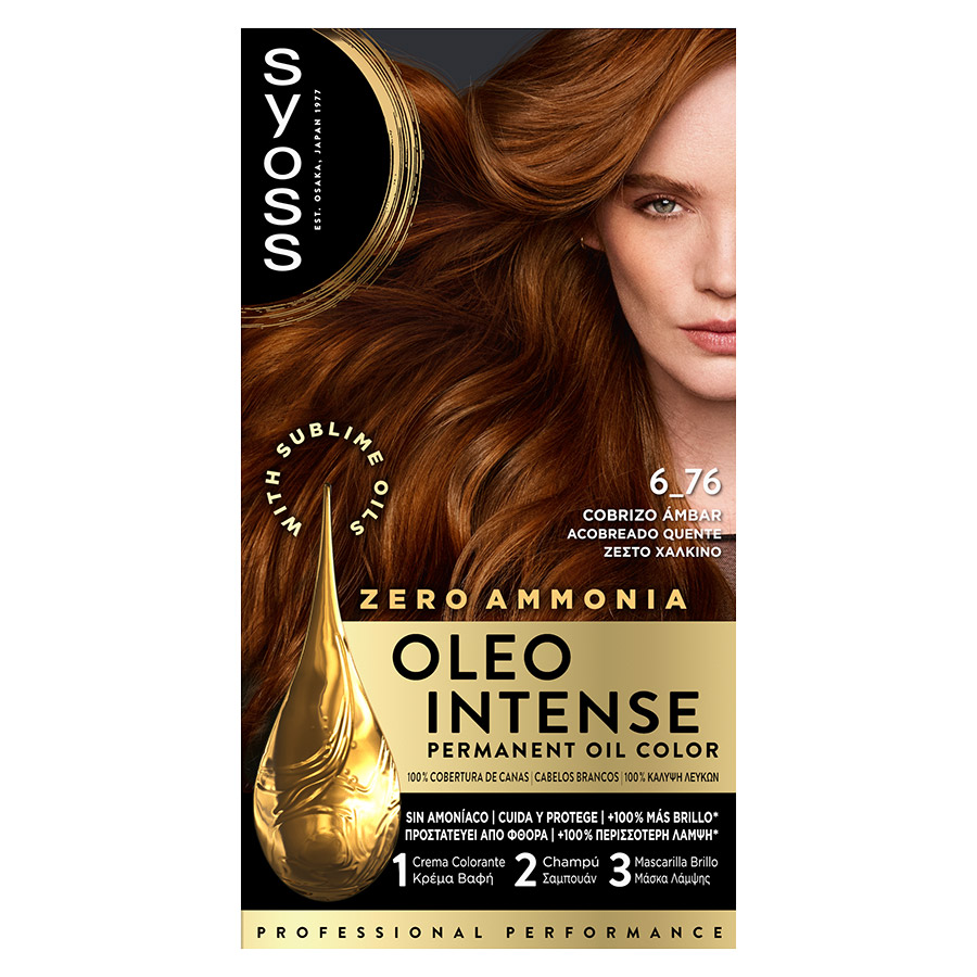 Syoss Βαφή Μαλλιών Oleo Intense No6-76 Ζεστό Χάλκινο