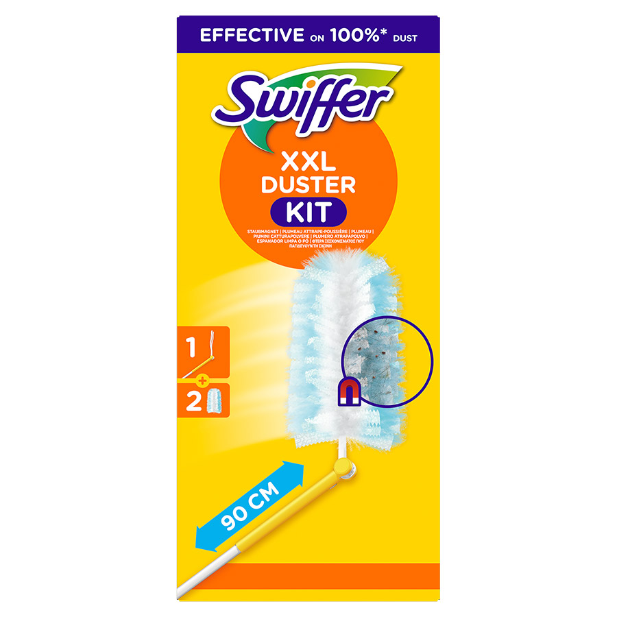 Swiffer Duster Kit XXL Πτυσσόμενη Λαβη +2 Φτερά Ξεσκονίσματος Ανταλλακτικά