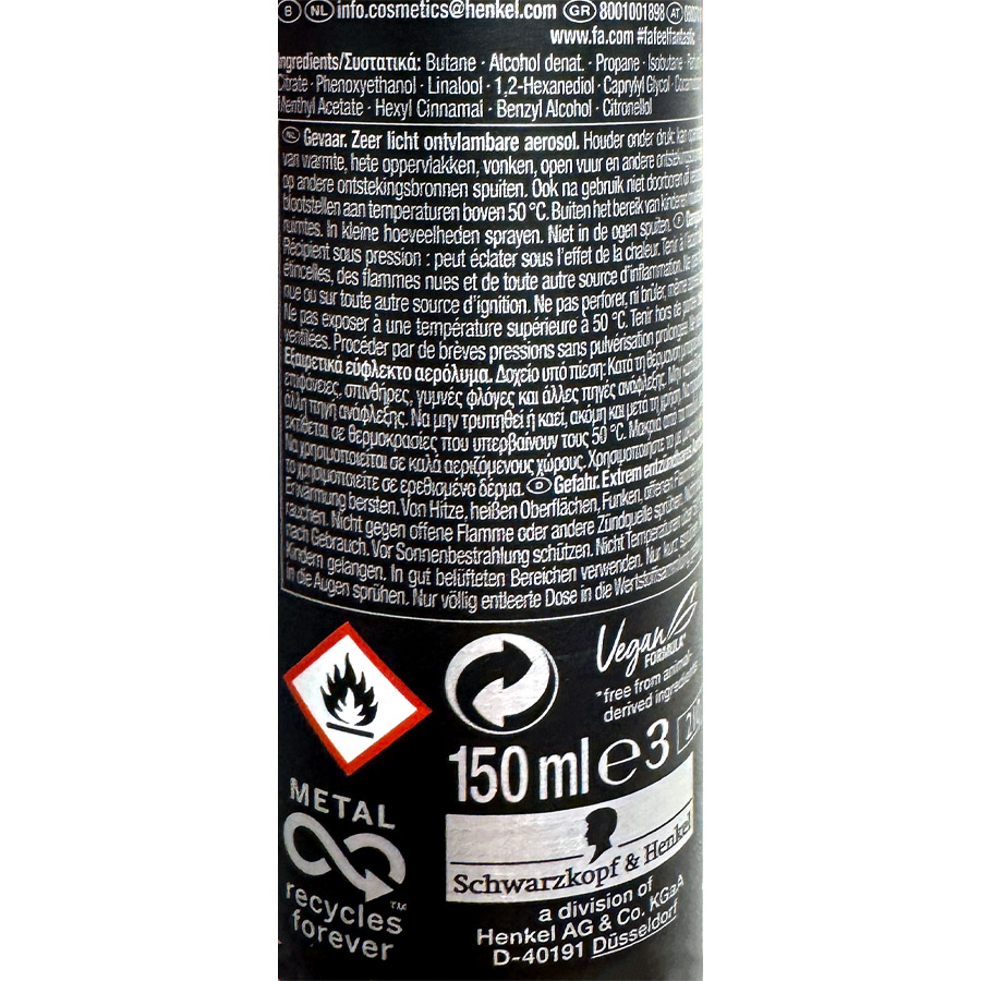 Fa Men Αποσμητικό Σπρέι Sport 150ml.
