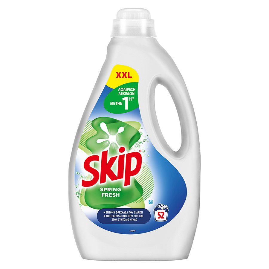 Skip Υγρό Απορρυπαντικό Πλυντηρίου Ρούχων Spring Fresh 52mez. 2.34lt.