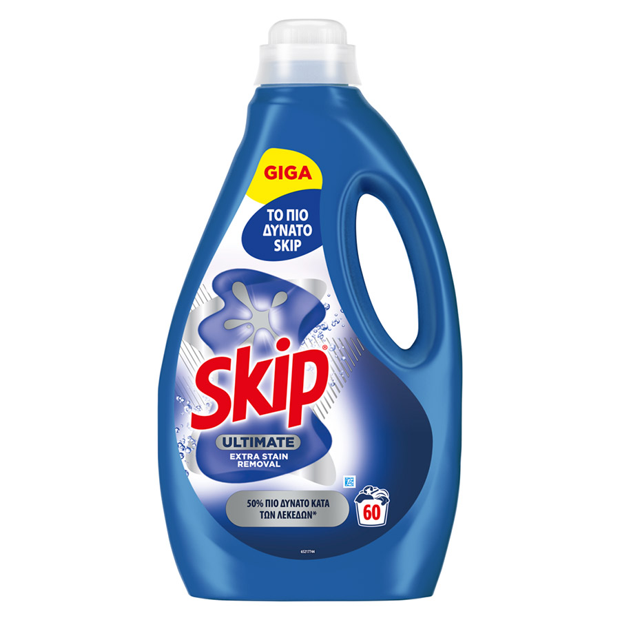 Skip Ultimate Υγρό Απορρυπαντικό Πλυντηρίου Ρούχων Extra Stain Removal 60mez. 3lt.
