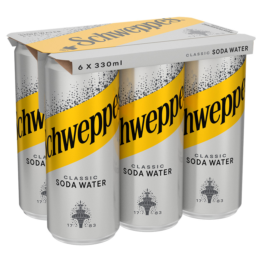 Schweppes Σόδα 6x330ml.