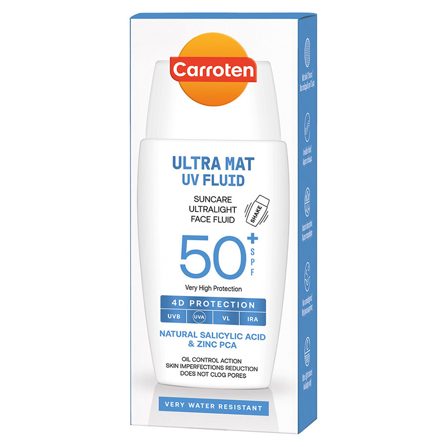 Carroten Αντηλιακή Κρέμα Προσώπου Fluid Oily SPF50+ 40ml.