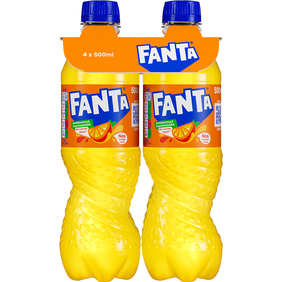 Fanta Πορτοκάλι 4x500ml.