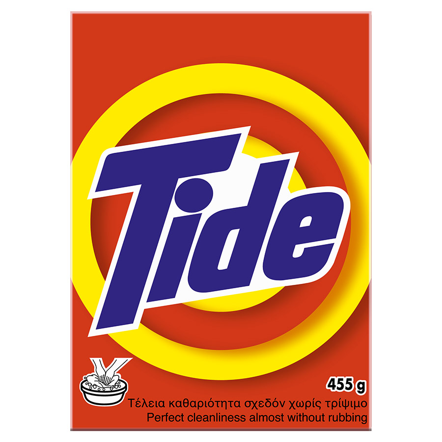 Tide Zk Απορρυπαντικό Ρούχων Σκόνη Για Πλύσιμο Στο Χέρι 455γρ.