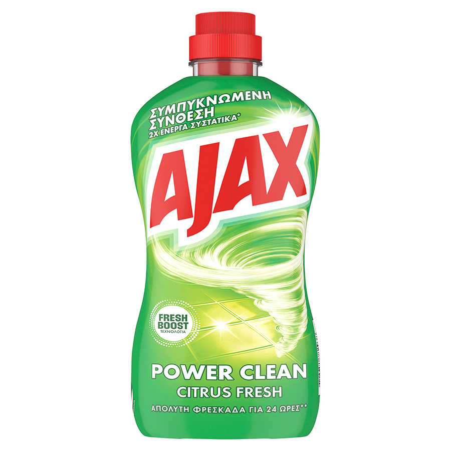 Ajax Power Clean Υγρό Καθαρισμού Citrus Fresh 750ml.