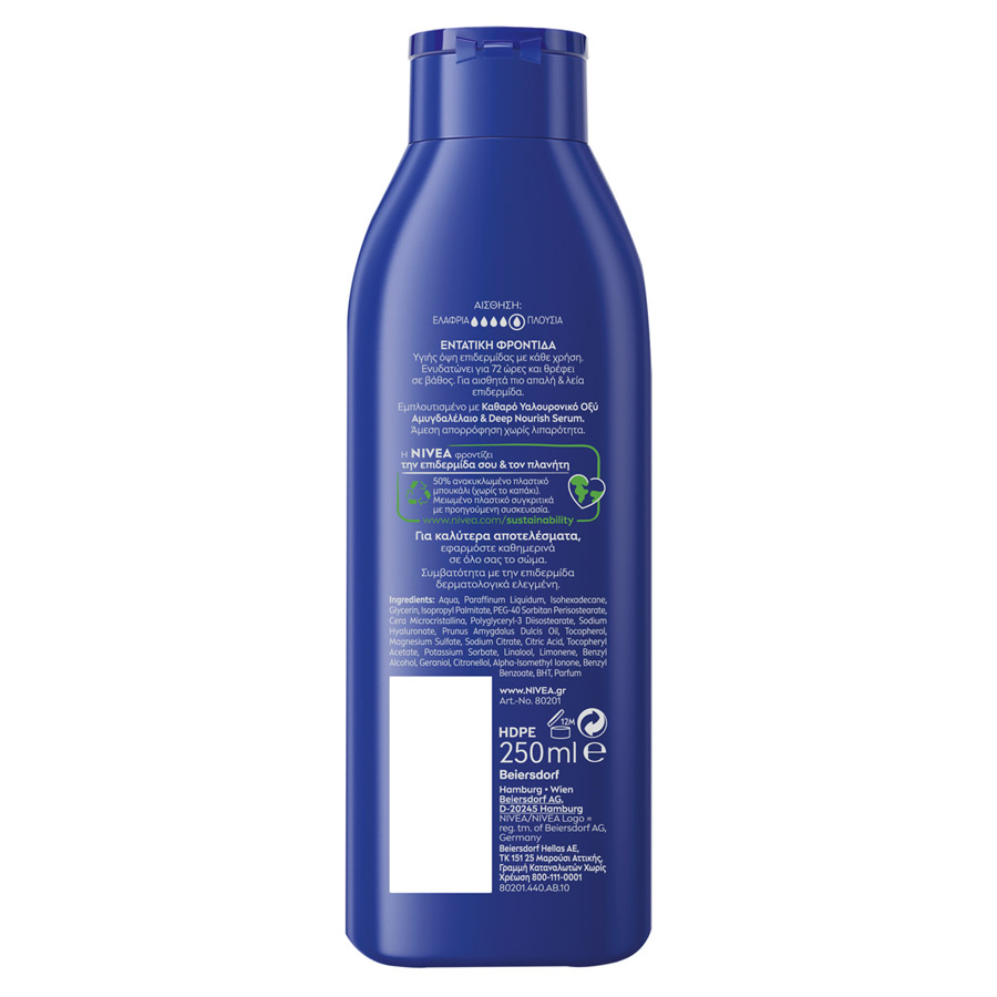 Nivea Rich Nourishing Γαλάκτωμα Σώματος Για Ξηρές Επιδερμίδες 250ml.