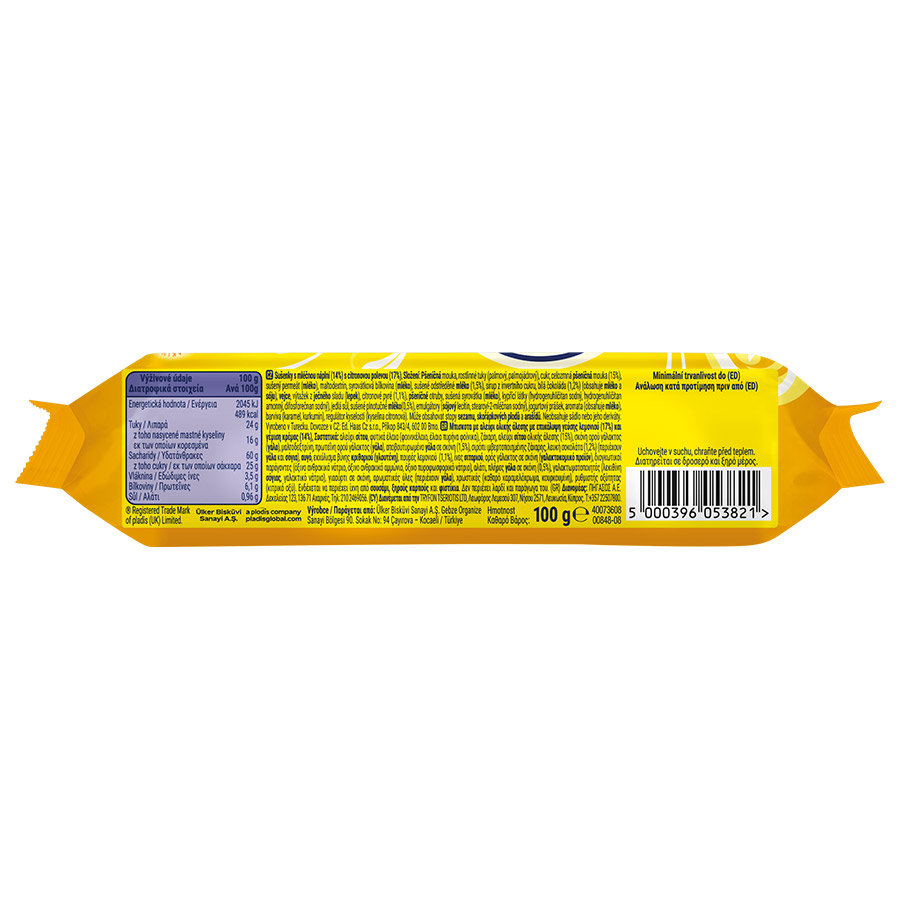 McVitie's Tartlets Μπισκότα Γεμιστά Λεμόνι 100γρ.