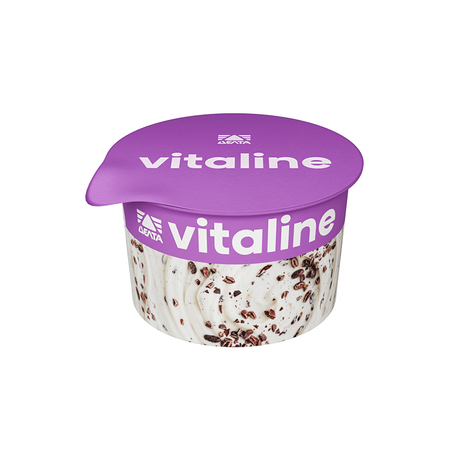 Δέλτα Vitaline Επιδόρπιο Γιαουρτιού Βανίλια Κακάο 2x170γρ.