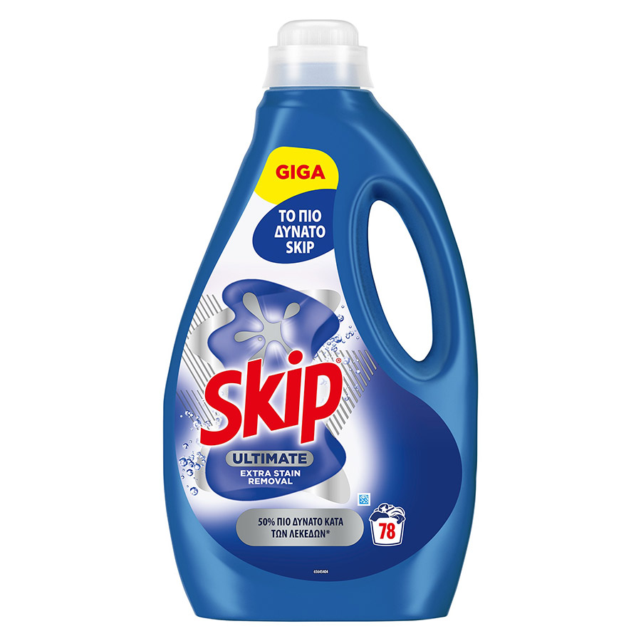 Skip Ultimate Υγρό Απορρυπαντικό Πλυντηρίου Ρούχων Extra Stain Removal 78mez. 3,51lt.