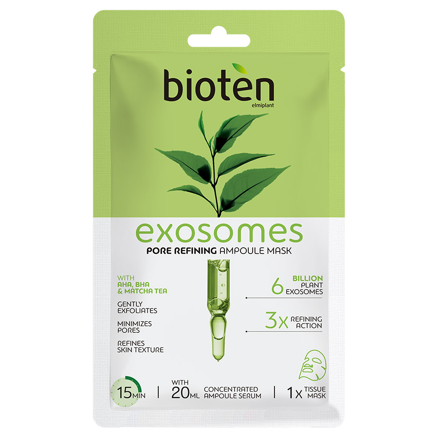 Bioten Exosomes AHA BHA Matcha Υφασμάτινη Μάσκα Προσώπου 1τεμ.