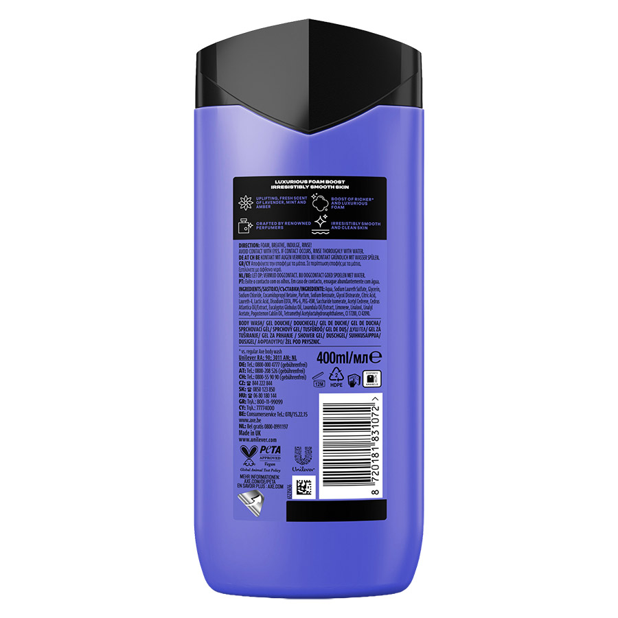 Axe Αφρόλουτρο Blue Lavender 400ml.