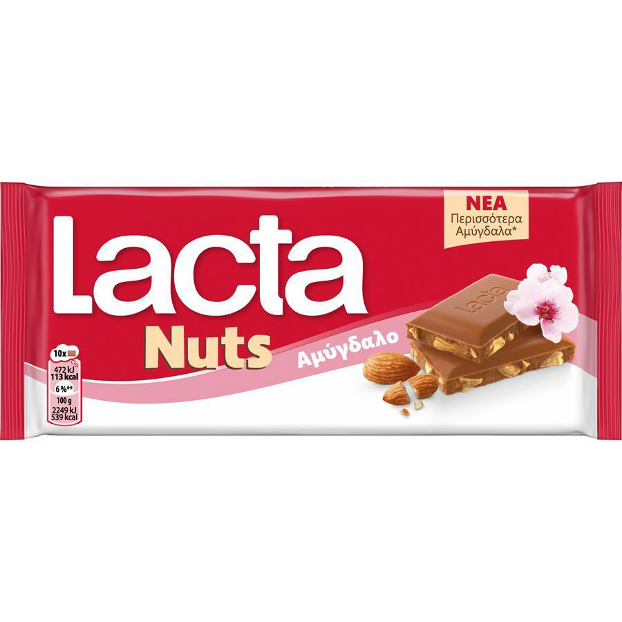Lacta Σοκολάτα Αμύγδαλο 85γρ.