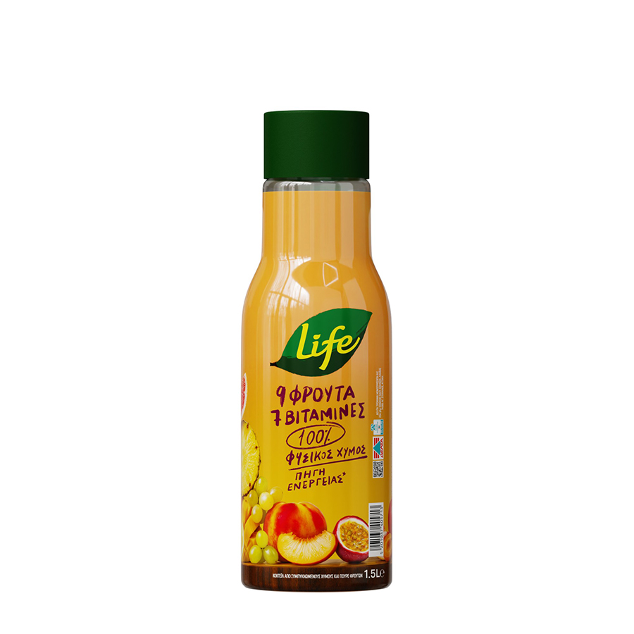 Δέλτα Life Φυσικός Χυμός 9 Φρούτα 1,5lt.