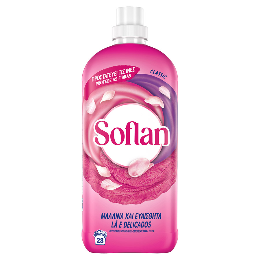 Soflan Bivalent Υγρό Απορρυπαντικό Πλυντηρίου Ρούχων Classic 28mez. 1.155ml.