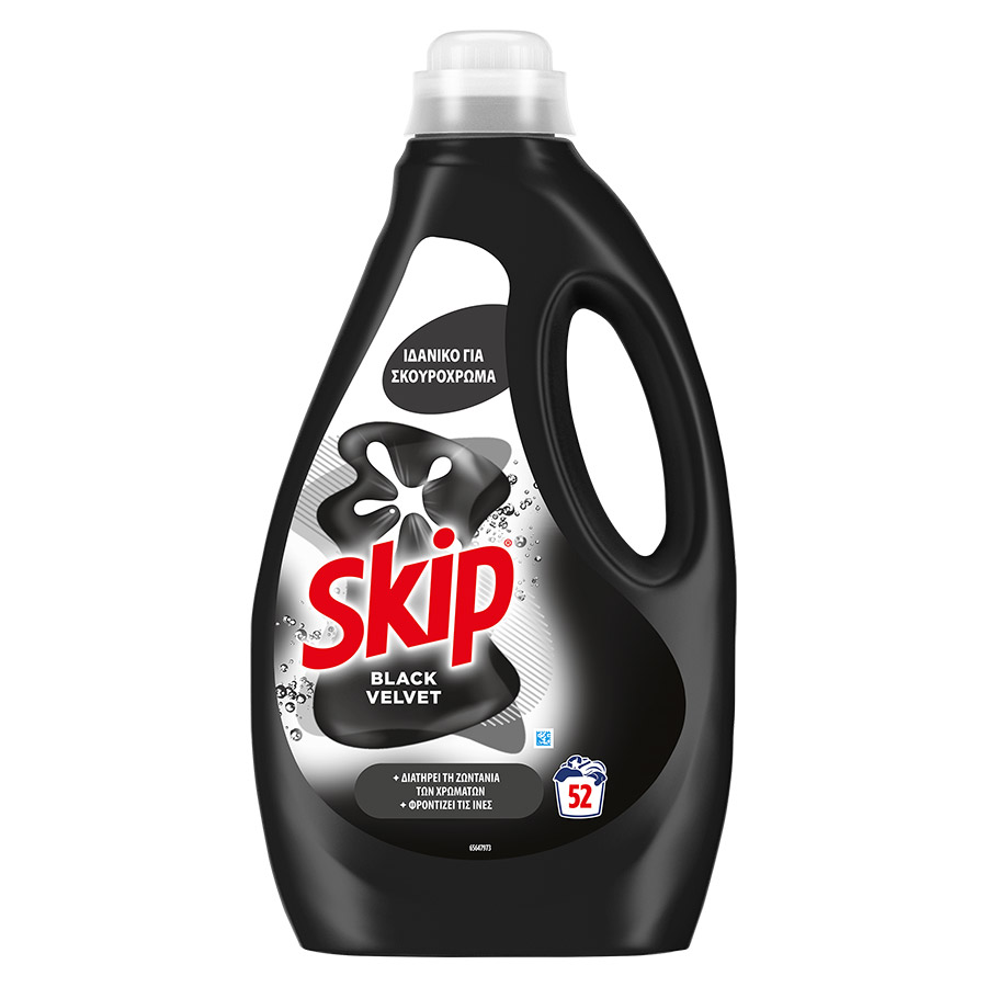 Skip Υγρό Απορρυπαντικό Πλυντηρίου Ρούχων Black Velvet  52mez. 2,34lt.
