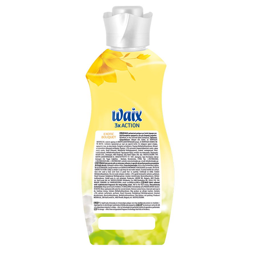 Waix Συμπυκνωμένο Μαλακτικό Ρούχων Exotic Bouquet 82mez. 1,722lt.