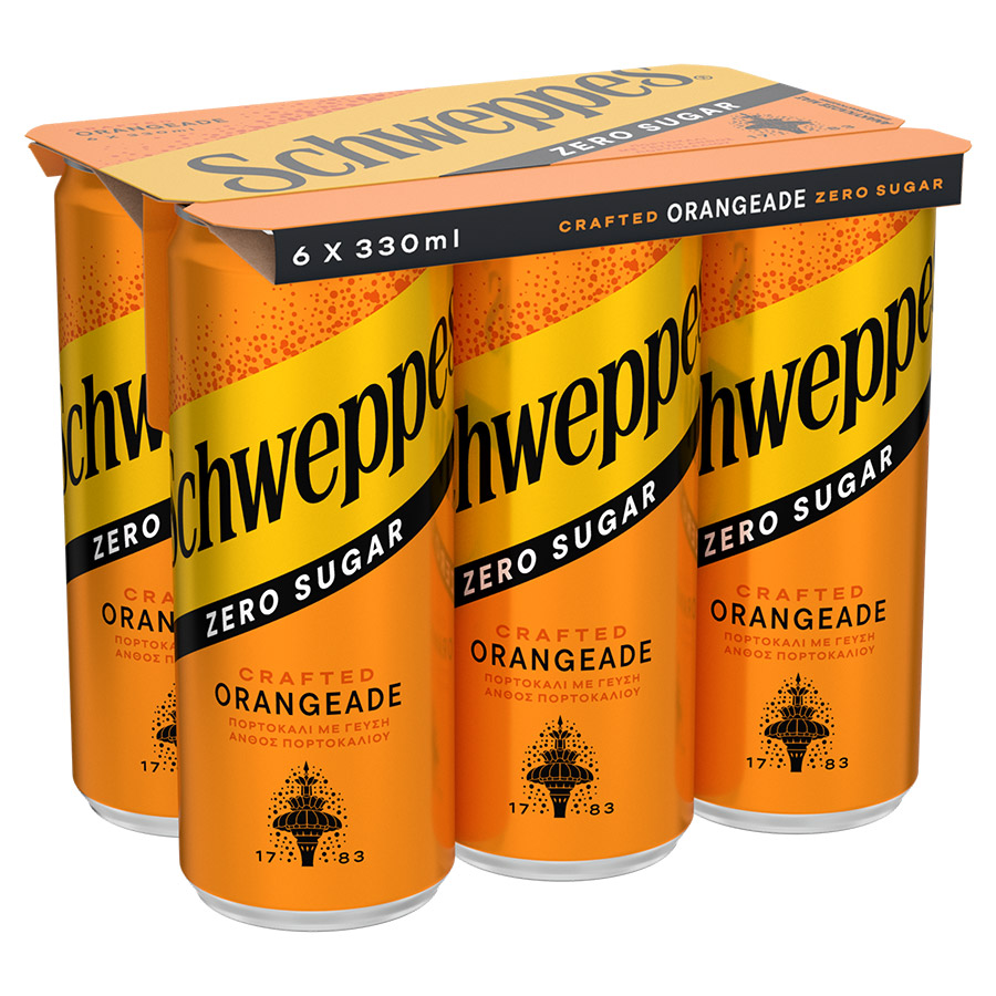 Schweppes Πορτοκαλάδα Orange Blossom 6x330ml.