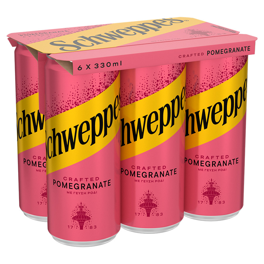 Schweppes Αναψυκτικό Pomegranate 6x330ml.