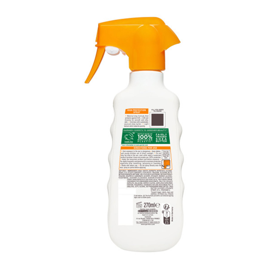 L'oreal Garnier Ambre Solaire Αντηλιακό Γαλάκτωμα Spray SPF30 270ml.
