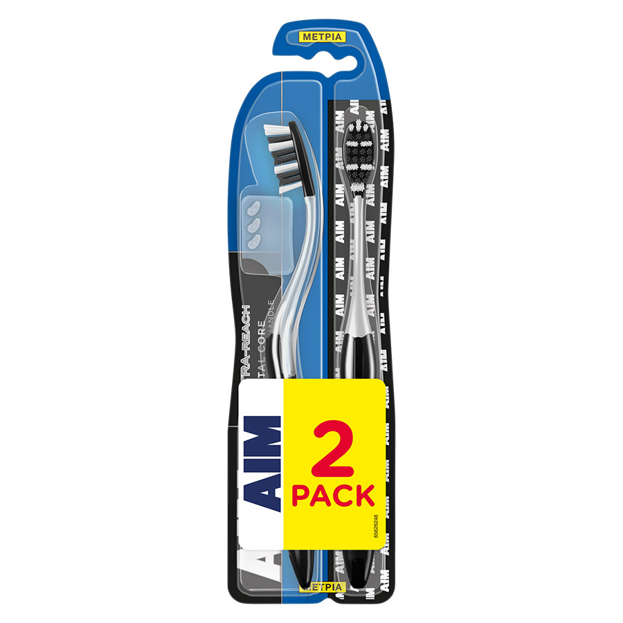 Aim Ultra Reach Οδοντόβουρτσα Μέτρια 2τεμ.