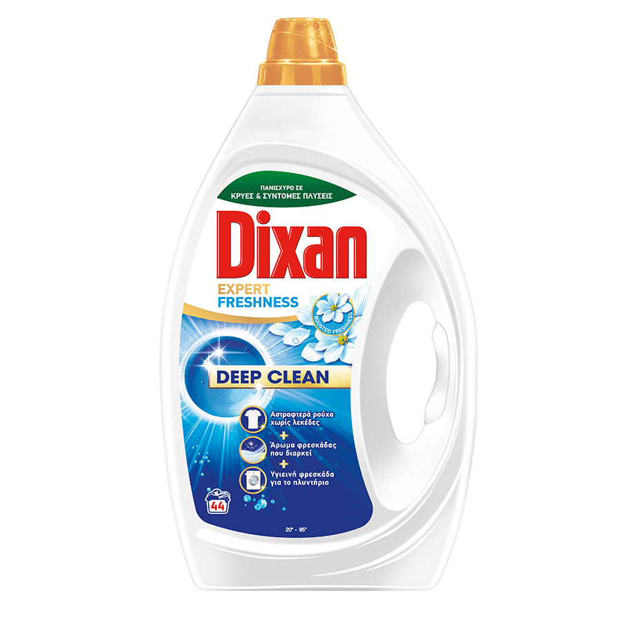 Dixan Υγρό Απορρυπαντικό Πλυντηρίου Ρούχων Expert Freshness 44mez. 1,980lt.