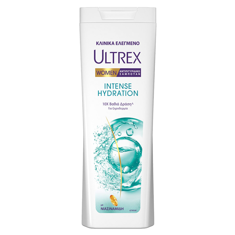 Ultrex Women Σαμπουάν Intense Hydration Για Ξηροδερμία 360ml.
