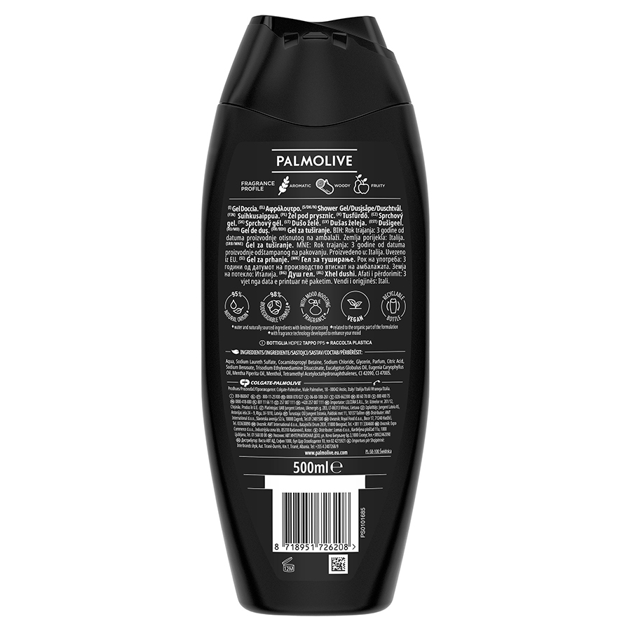 Palmolive Intense Αφρόλουτρο 5Σε1 Ice Blast 500ml.