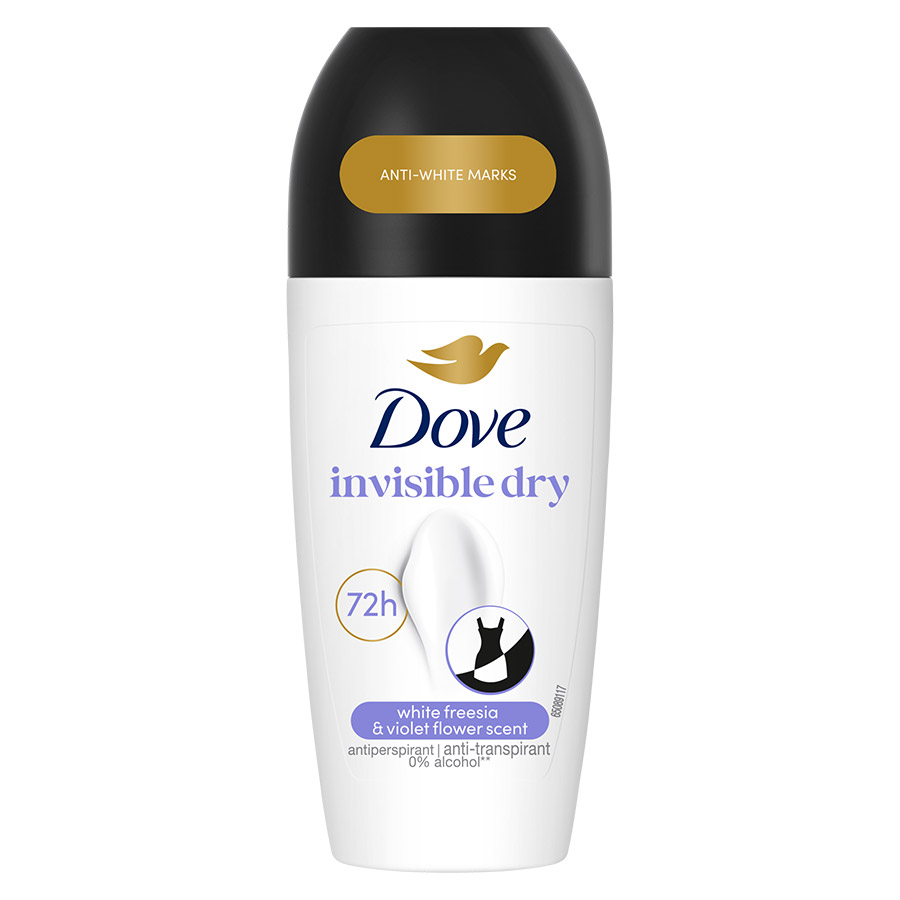 Dove Αποσμητικό Roll-On Advanced Care Invisible 50ml.