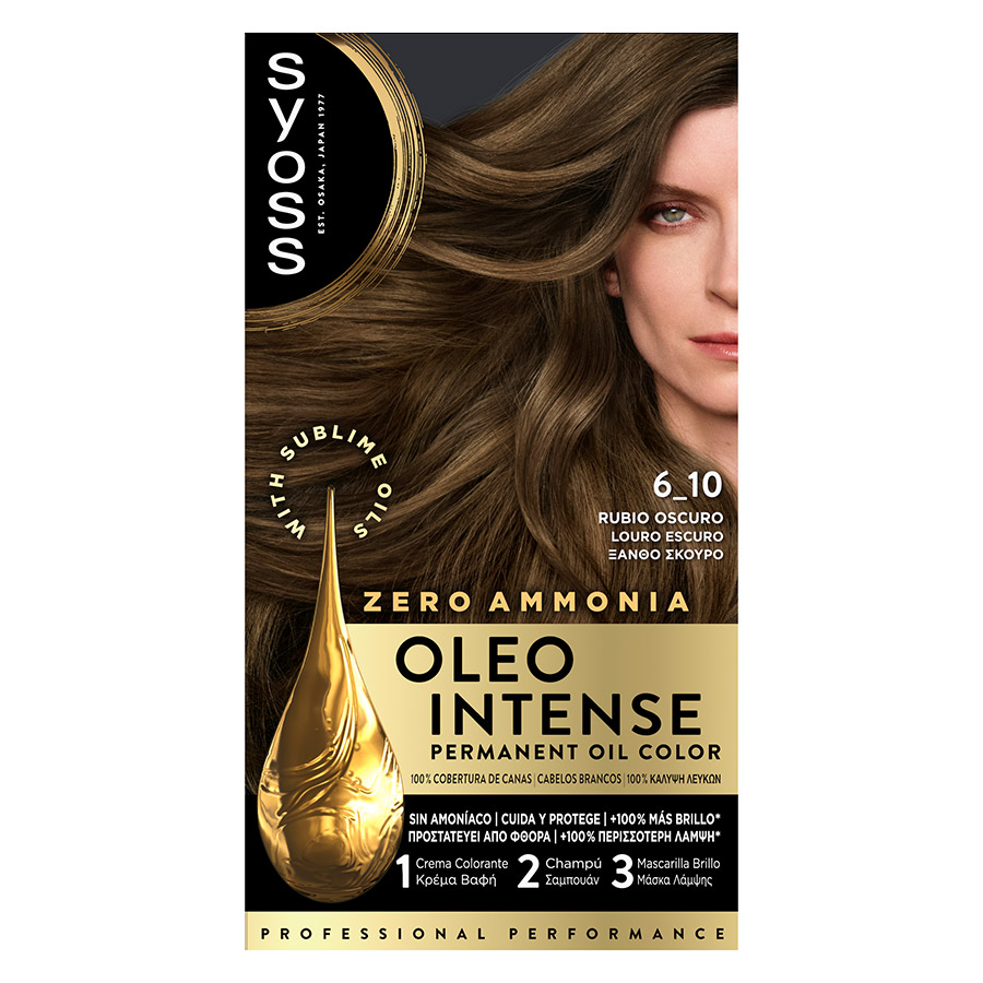 Syoss Βαφή Μαλλιών Oleo Intense No6-10 Ξανθό Σκούρο