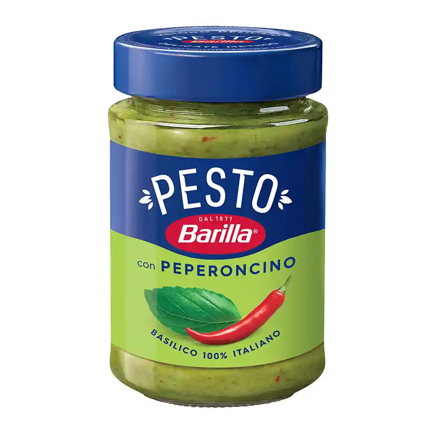 Barilla Σάλτσα Pesto Basilico Peperoncino Χωρίς Γλουτένη 195γρ.