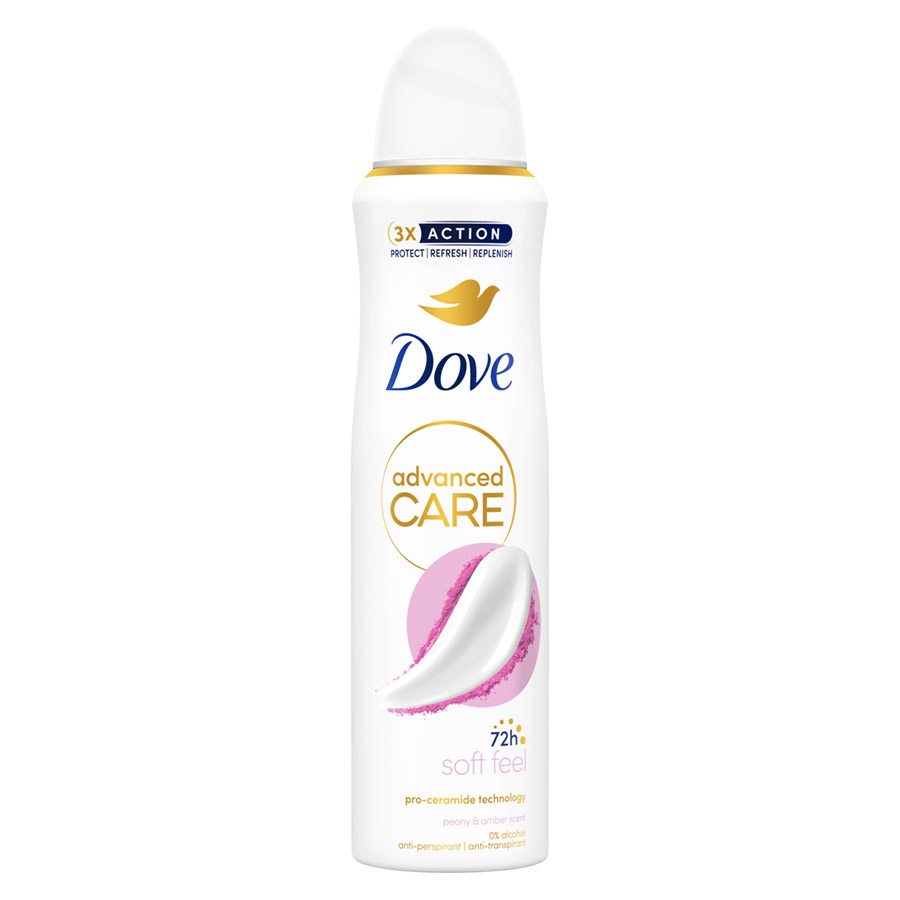 Dove Αποσμητικό Σπρέι Advanced Care Soft Feel 150ml.