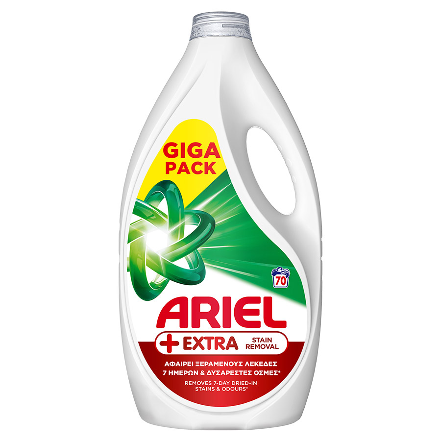 Ariel Extra Clean Υγρό Απορρυπαντικό Πλυντηρίου Ρούχων 70mez. 3,15lt.