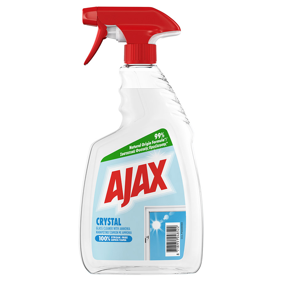 Ajax Καθαριστικό Τζαμιών Crystal Clean 750ml.