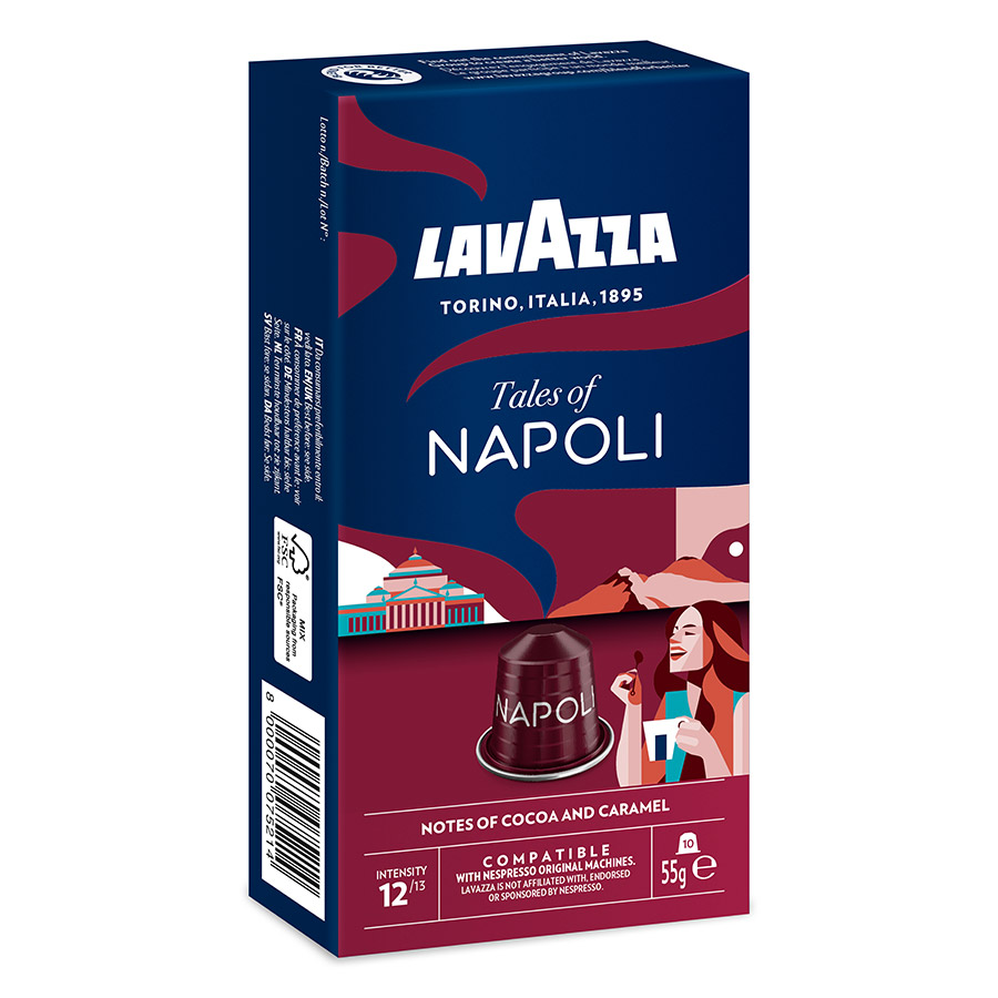 Lavazza Nespresso Καφές Espresso Tales Of Napoli Σε Κάψουλες 10τεμ. 57γρ.