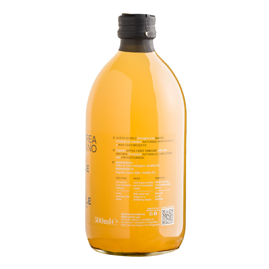 Andrea Milano Μηλόξυδο Αφιλτράριστο Βιολογικό 500ml.