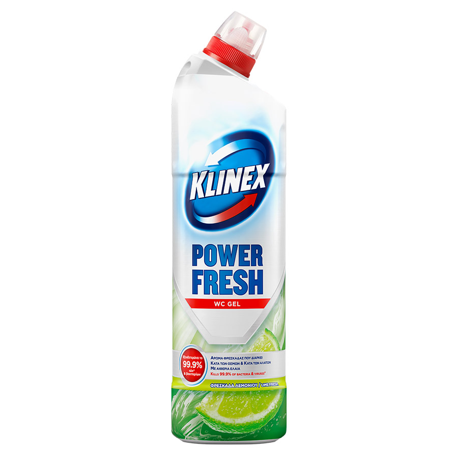 Klinex Wc Gel Καθαριστικό Τουαλέτας Φρεσκάδα Λεμονιού 750ml.