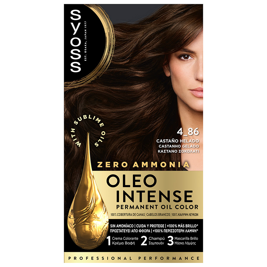 Syoss Βαφή Μαλλιών Oleo Intense No4-86 Καστανό Σοκολατί